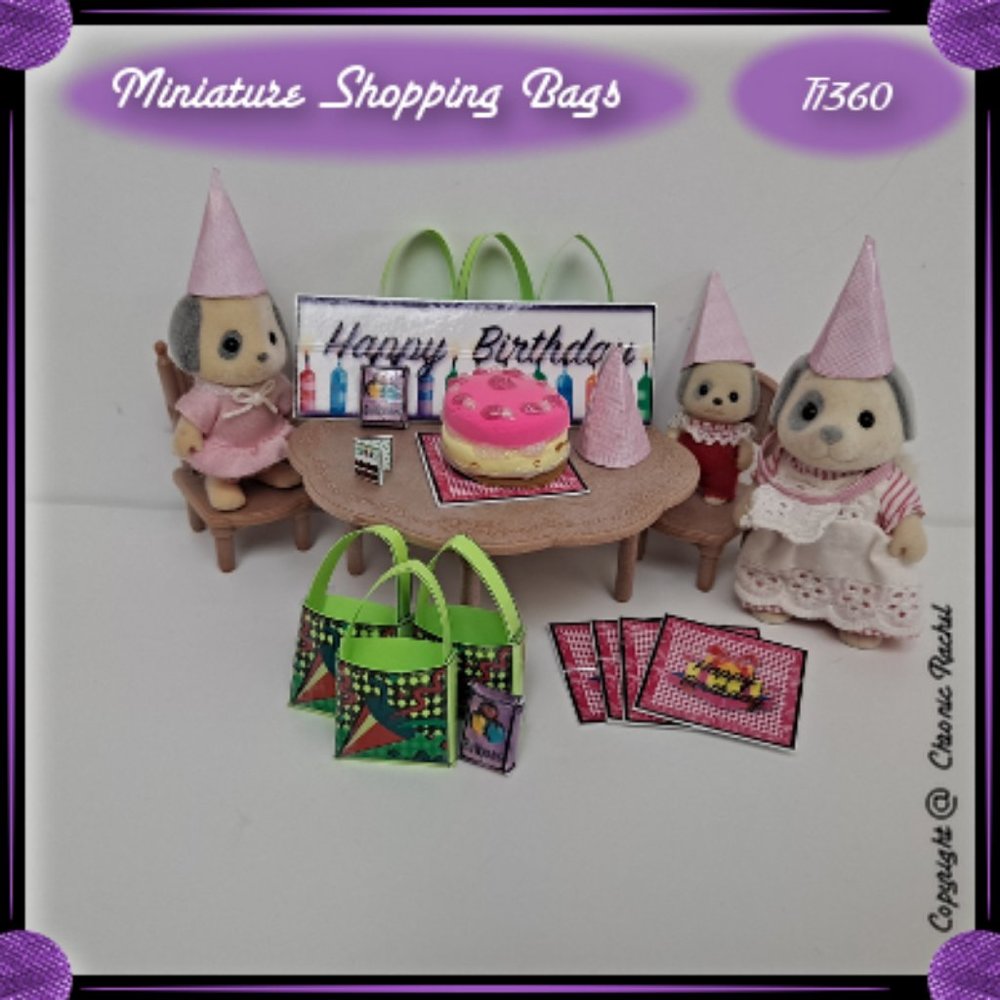 20-Piece Birthday Girl Party Store Shopping Bag Set